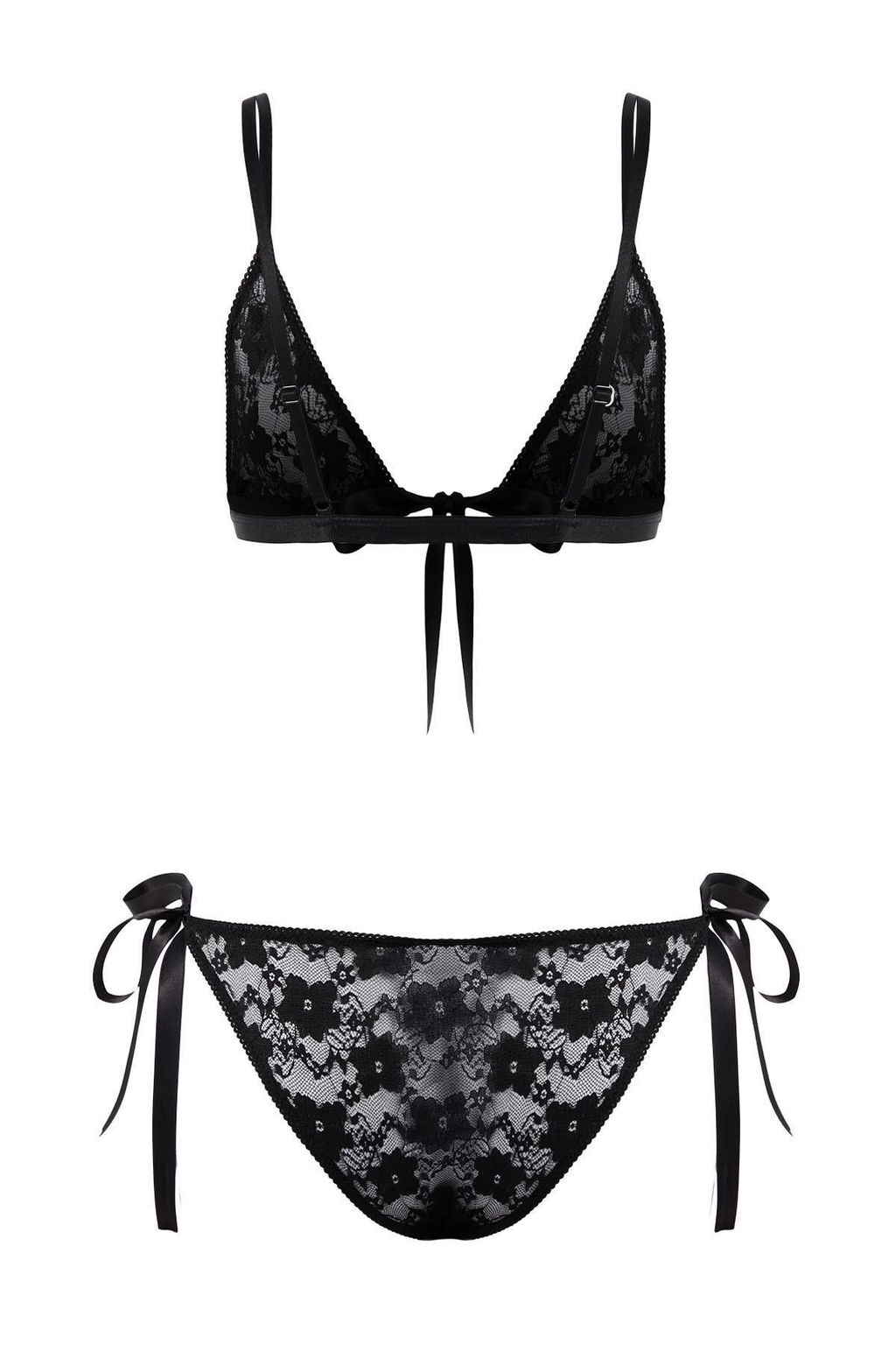 Siyah Dantel Kaps?z Ic Camas?r? Tak?m? THMSS26CC00032 - Trendyolmilla фото 2