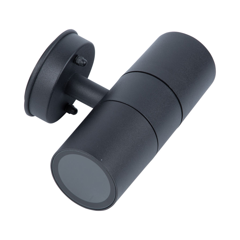 UUL-S22D-2x35W/GU10 IP65 BLACK Светильник уличный, под две лампы GU10. Архитектурный накладной. Корпус черный. TM Uniel
