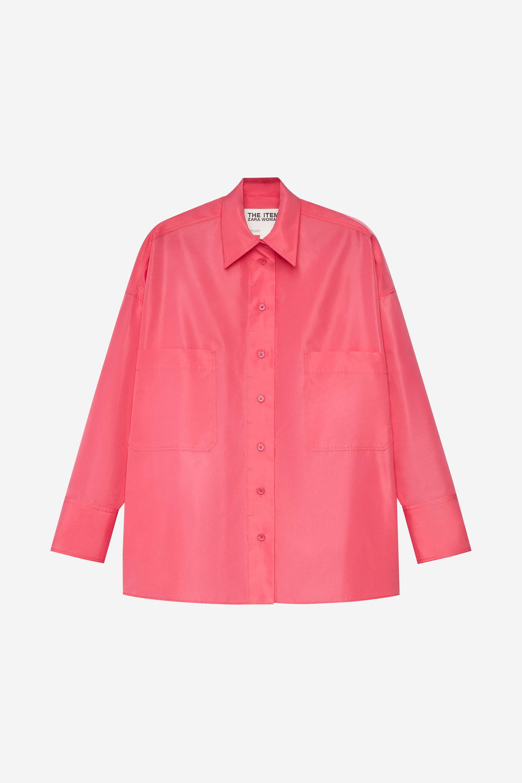 CAMISA BOLSILLOS - THE ITEM ZARA WOMAN / Rosa  фото 6