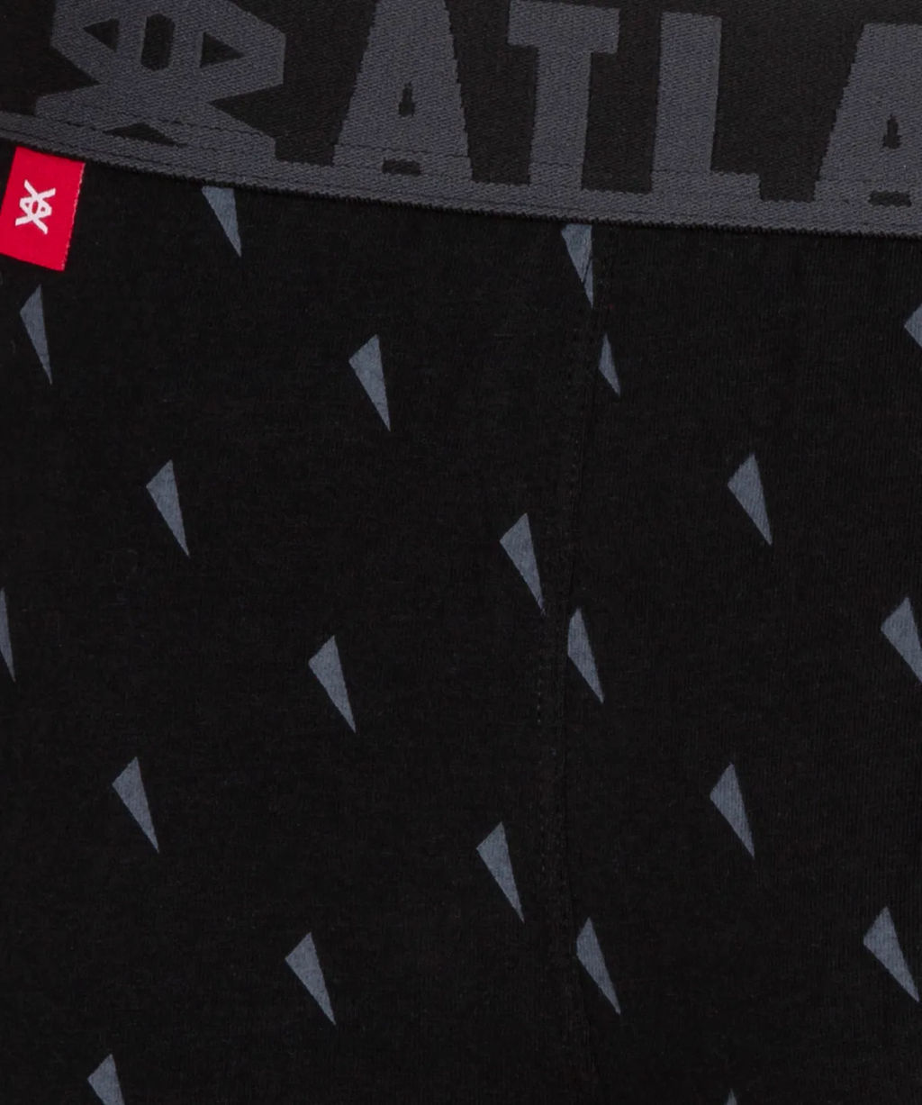 ATLANTIC 3MH-174 Трусы шорты New Sport - набор 3 шт. черный + шоколадный + серый  фото 8