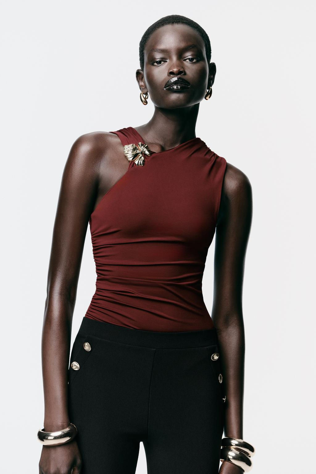 POLYAMIDE HARDWARE BODYSUIT - Zara фото 2
