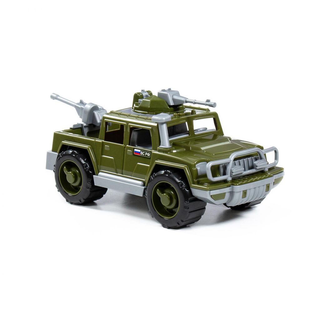 Автомобиль-пикап военный Защитник с 2-мя пулемётами (в коробке) - Полесье фото 5