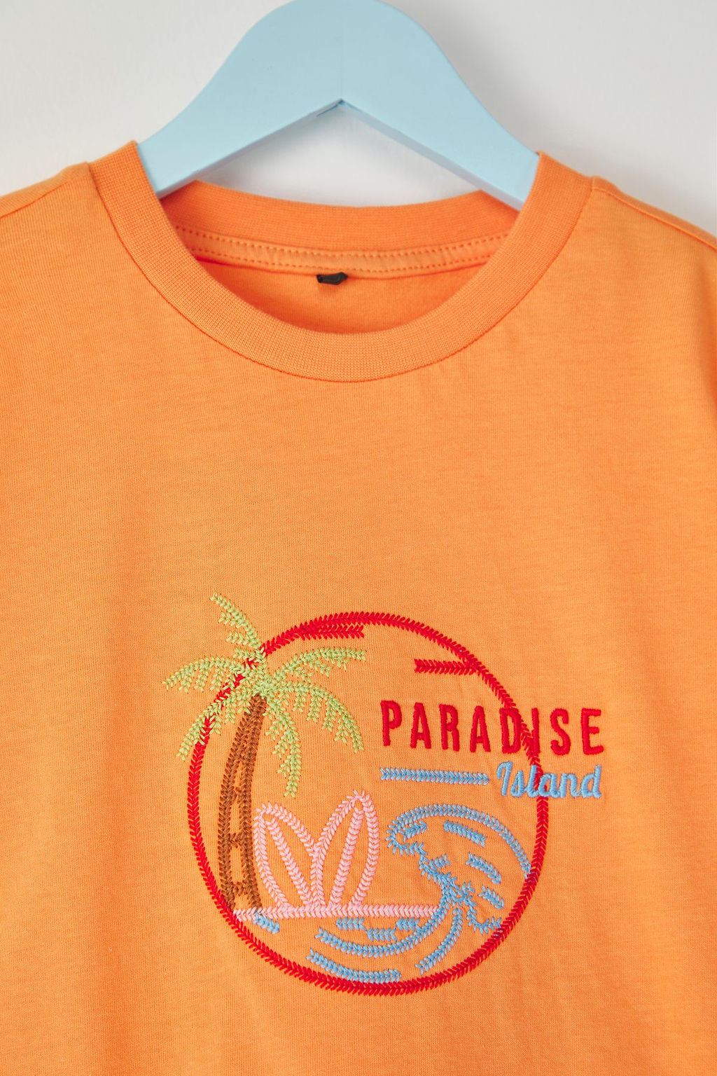 Lacivert Erkek Cocuk %100 Pamuk Palmiye Nak?sl? Regular Kal?p K?sa Kol Orme T-Shirt TKDSS25TS00049 - Trendyolmilla фото 5