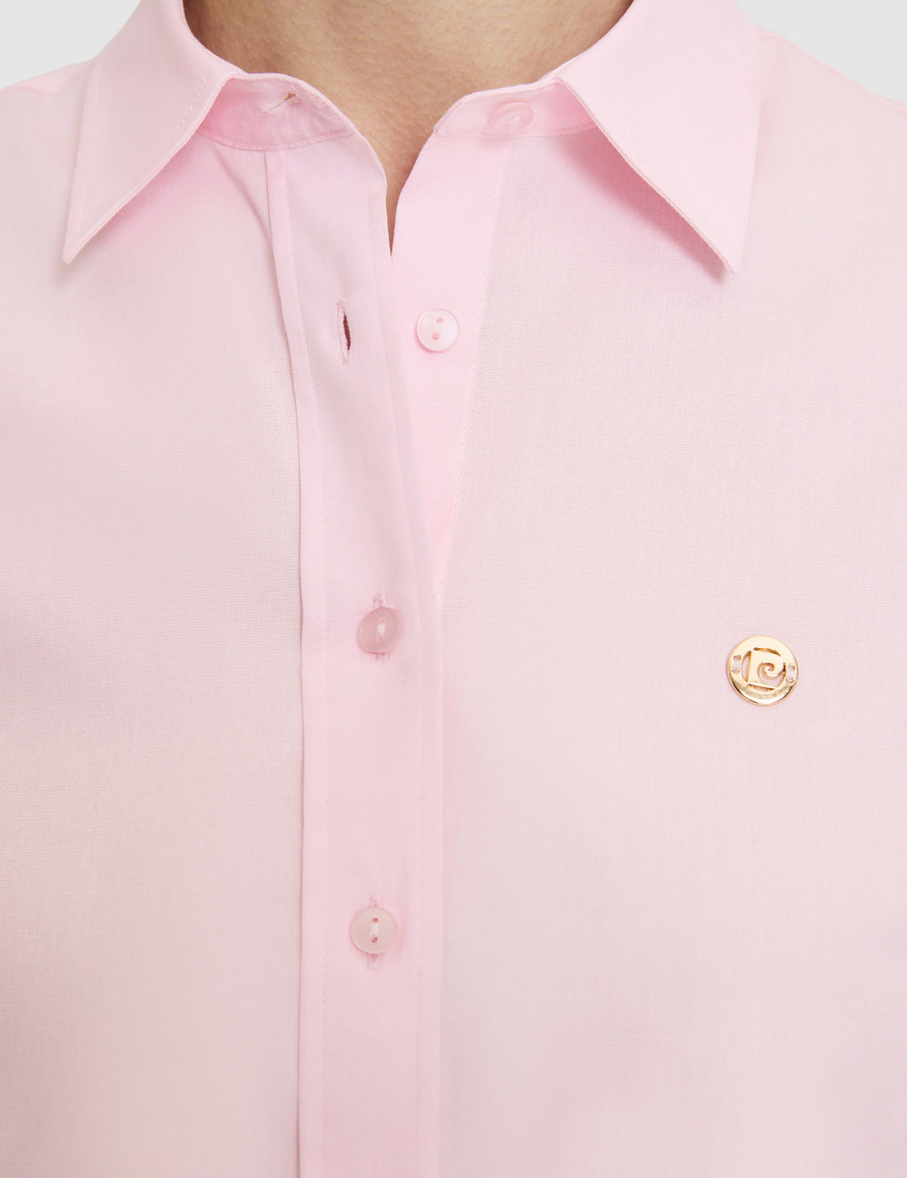 Pembe Slim Fit Pamuklu Basic G_mlek
