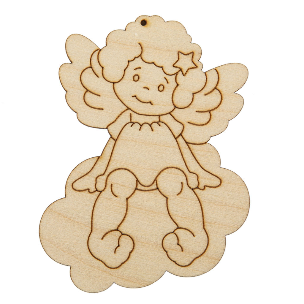 Заготовка для декорирования Mr. Carving ВД-1245 Подвеска Ангел фанера 9 х 7 х 0.3 см 2