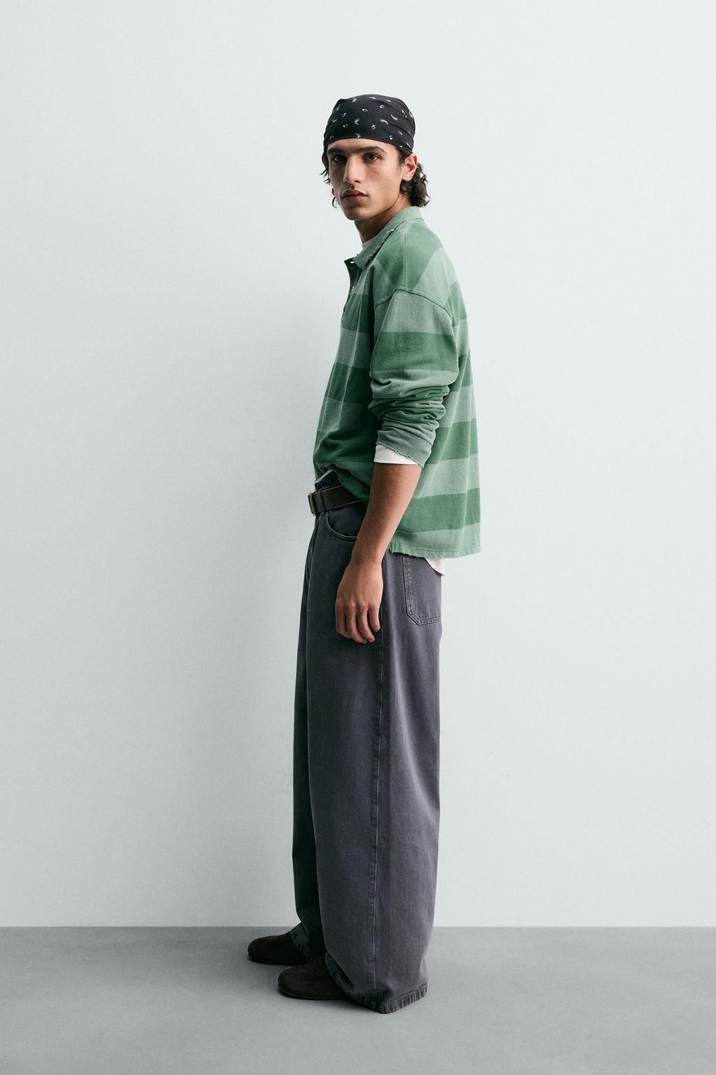 WASHED STRIPED PIQU_ POLO SHIRT - Zara фото 4