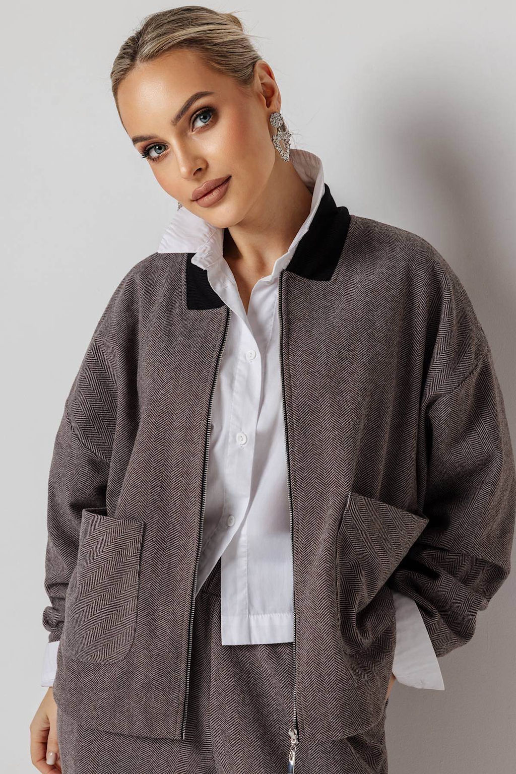 Жакет женский 4473/02/Коричневый