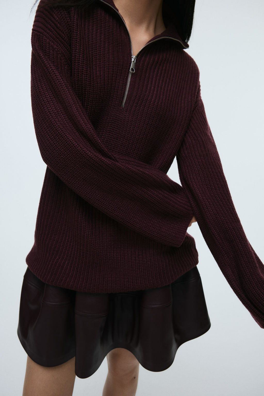 Jersey de punto grueso con media cremallera - H&m фото 6