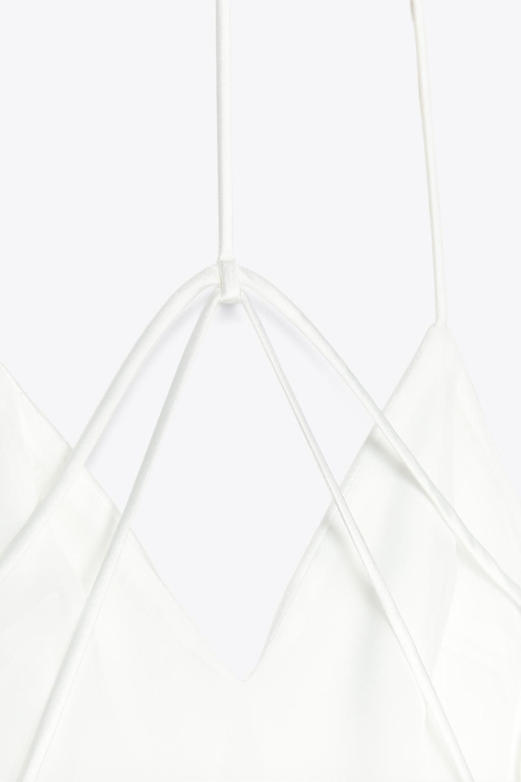 SATIN MIDI DRESS WITH STRAPS ON THE BACK - Zara фото 8