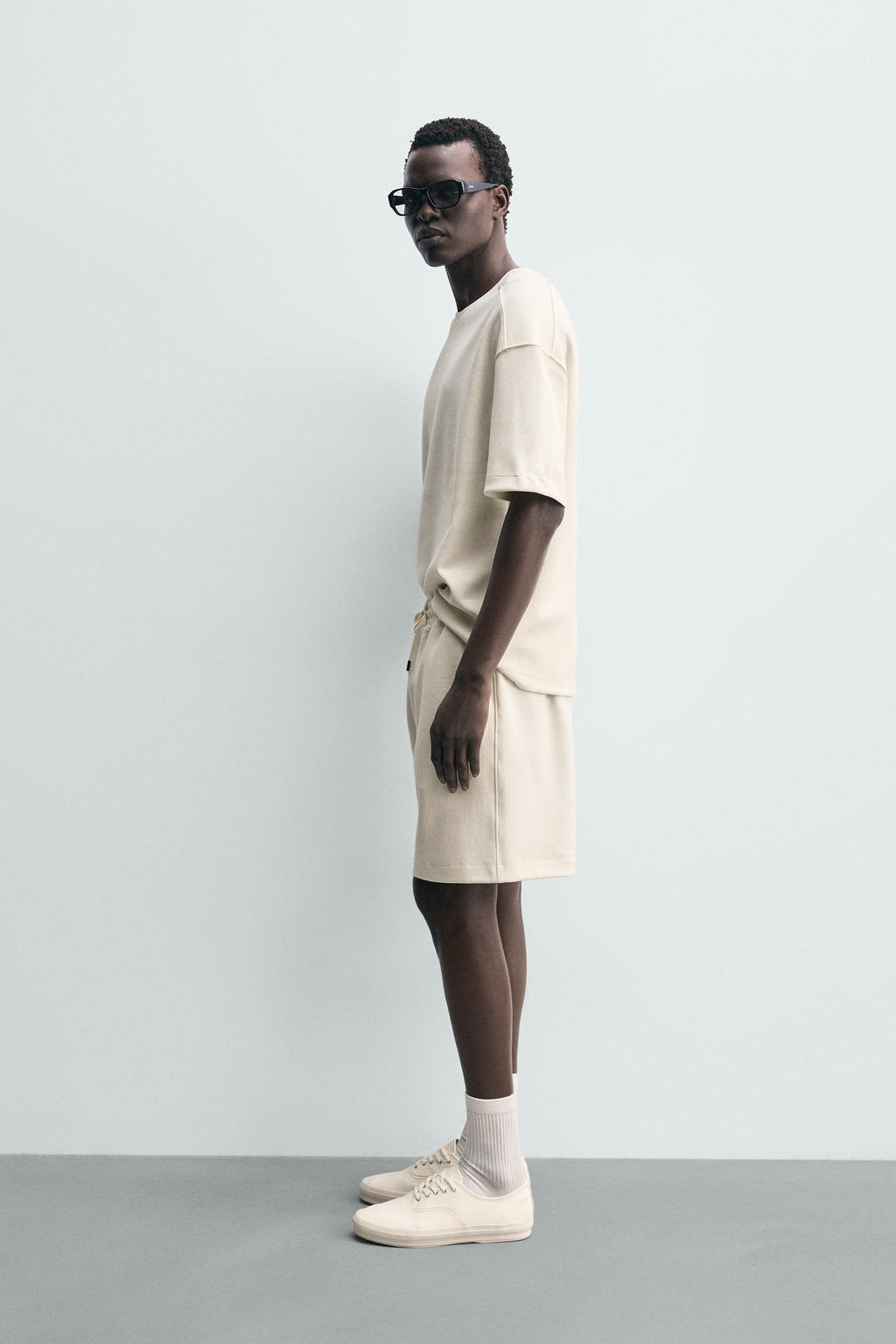 SUDADERA RELAXED FIT INTERLOCK / Blanco roto - Zara фото 4