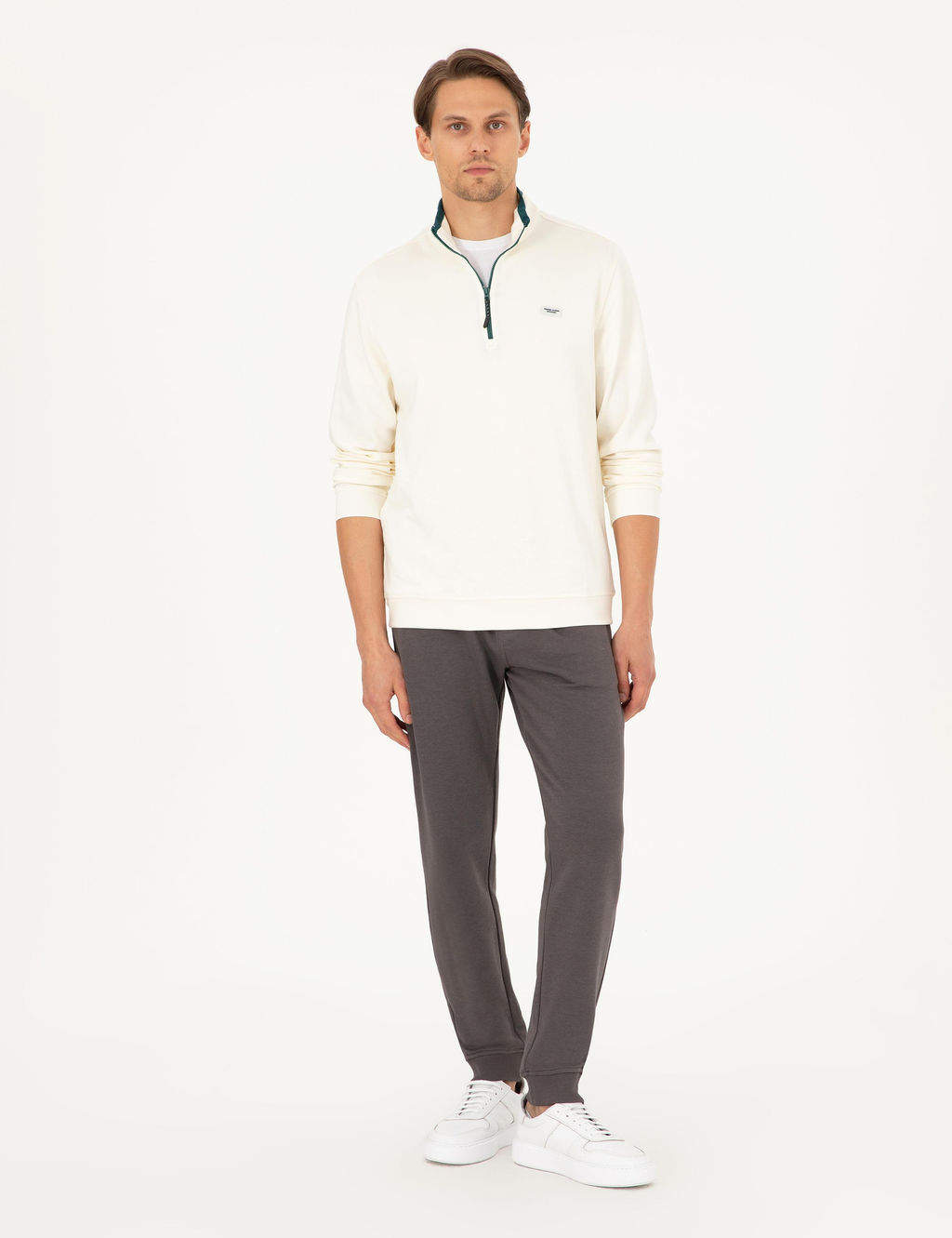 Antrasit Slim Fit Pa_as_ Lastikli E_ofman Alt_