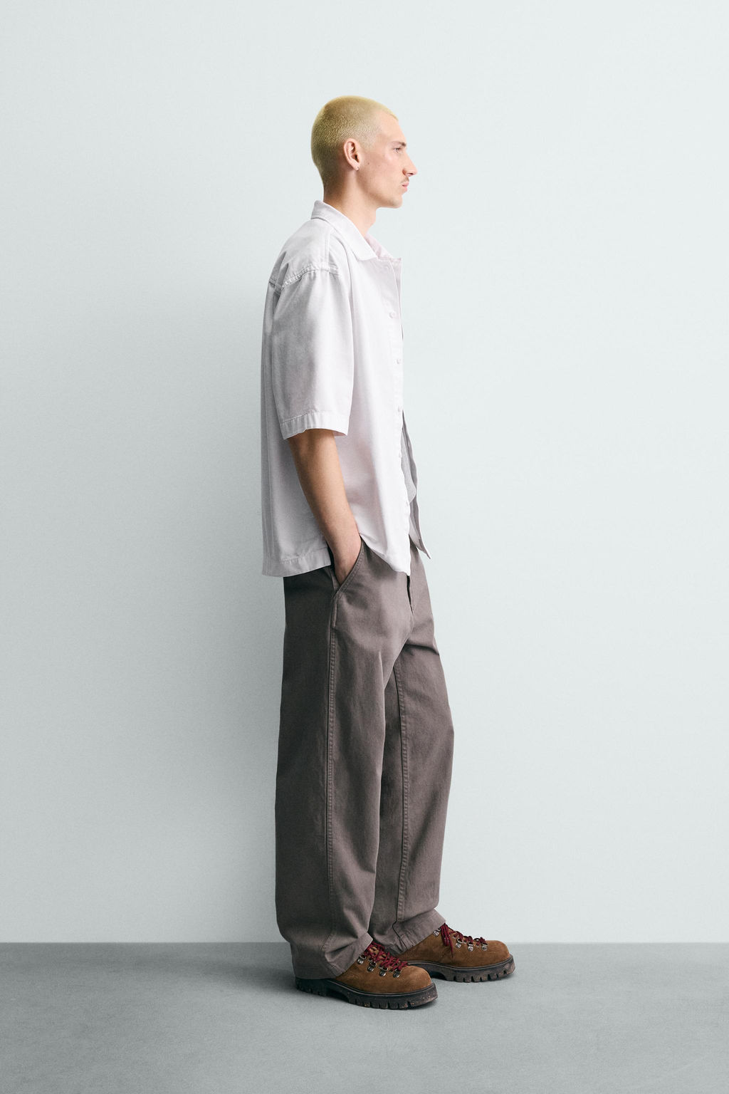 SOBRECAMISA ESTRUCTURA BORDADO / Blanco - Zara фото 4