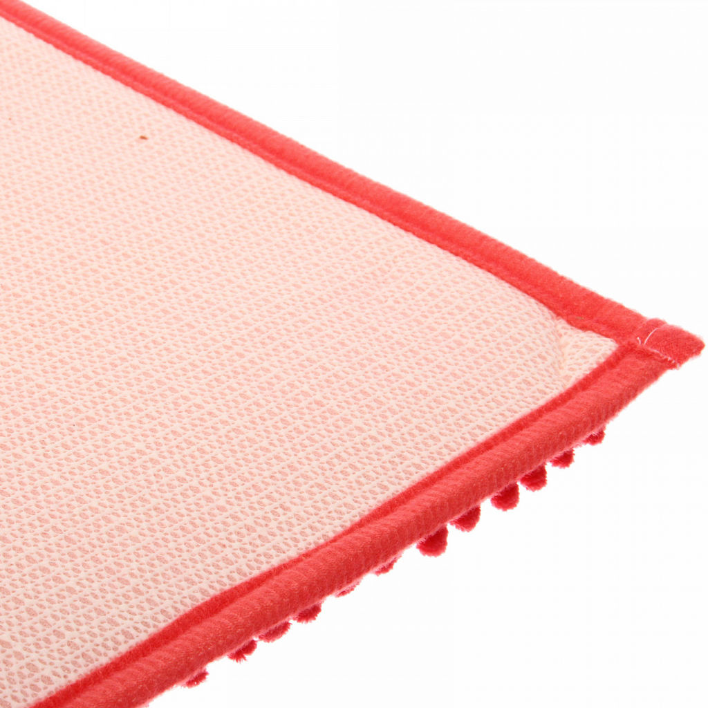Коврик для ванной 50*80 "Букли" коралловый