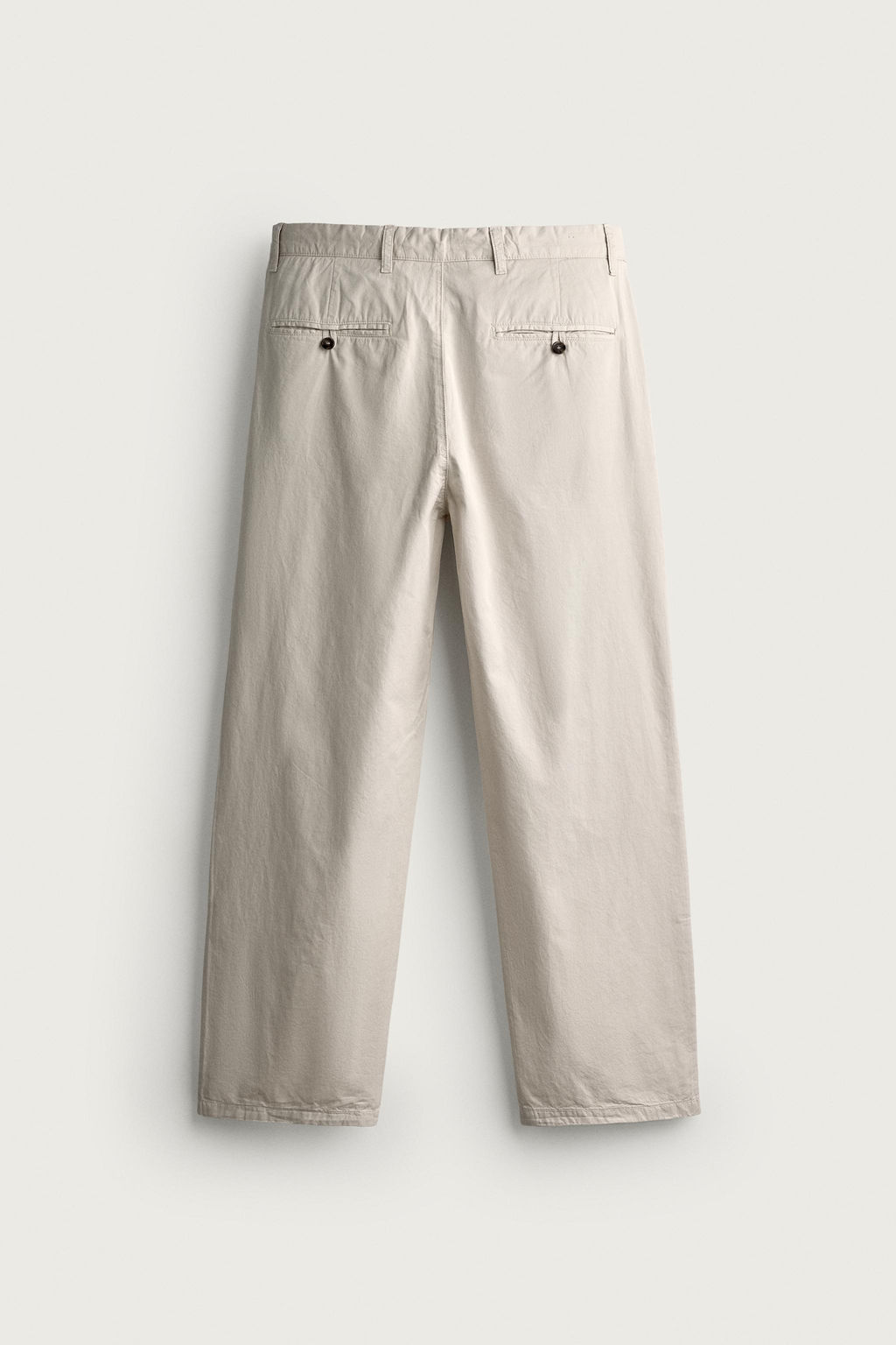 PANTAL?N CHINO STRAIGHT FIT PLIEGUES / Crudo - Zara фото 8