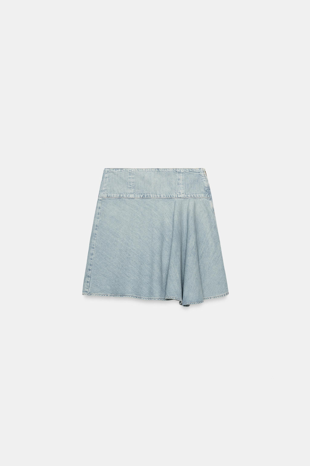 FALDA MIDI DENIM TRF / Azul claro - Zara фото 5