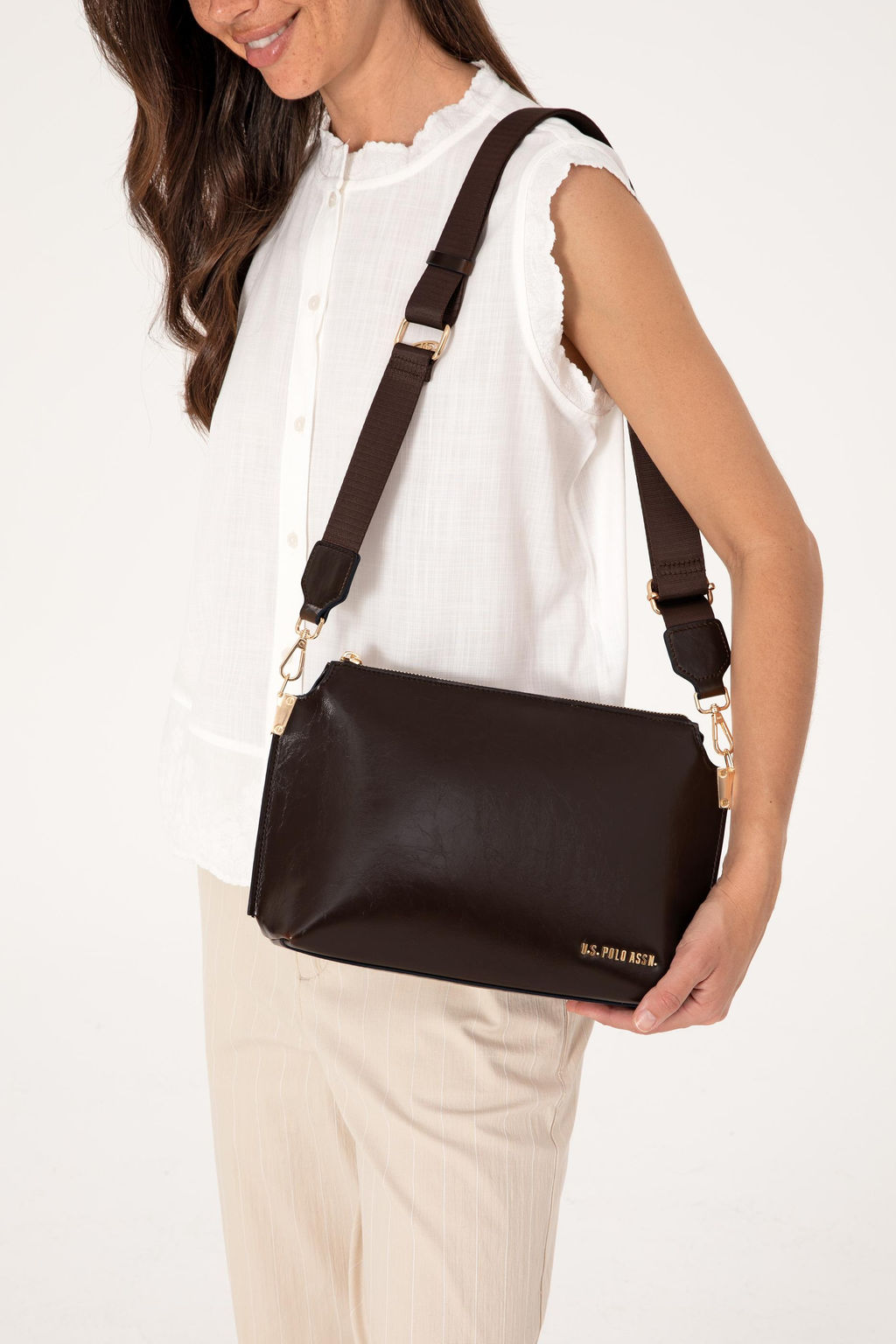 Kad_n Kahverengi _anta Sepette S_rpriz _ndirim - U.s. polo assn фото 2