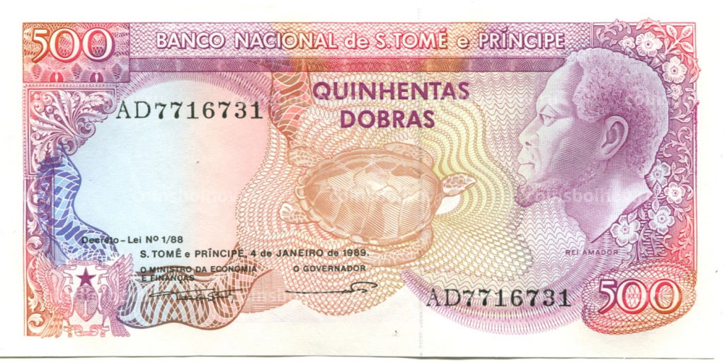500 добр 1989 года Сан-Томе и Принсипи
