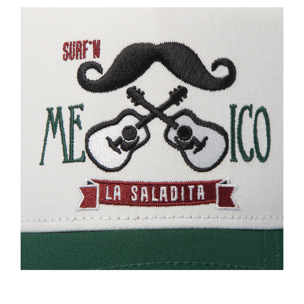 Бейсболка COASTAL арт. HFT Mexican Mustache (зеленый / белый) фото 4