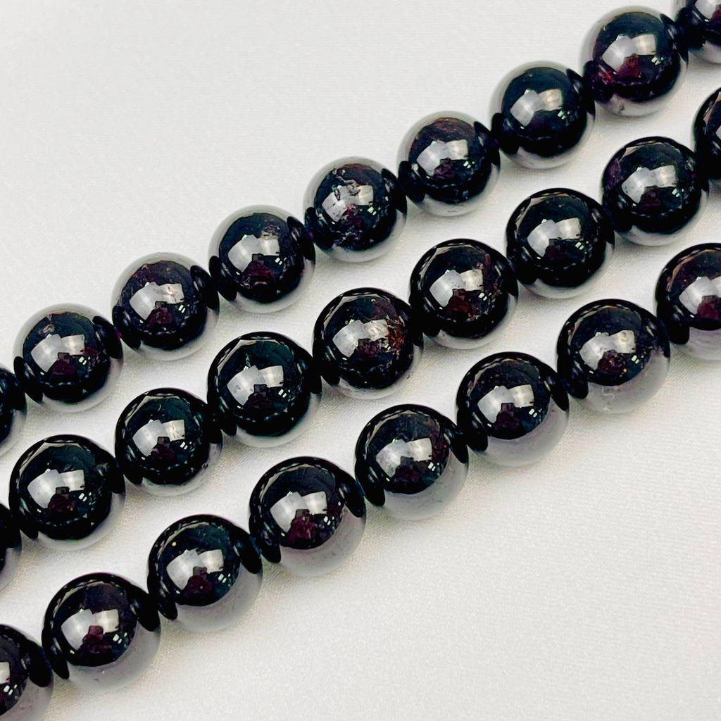 Бусины для украшений из Граната (39 бусин) 39 см