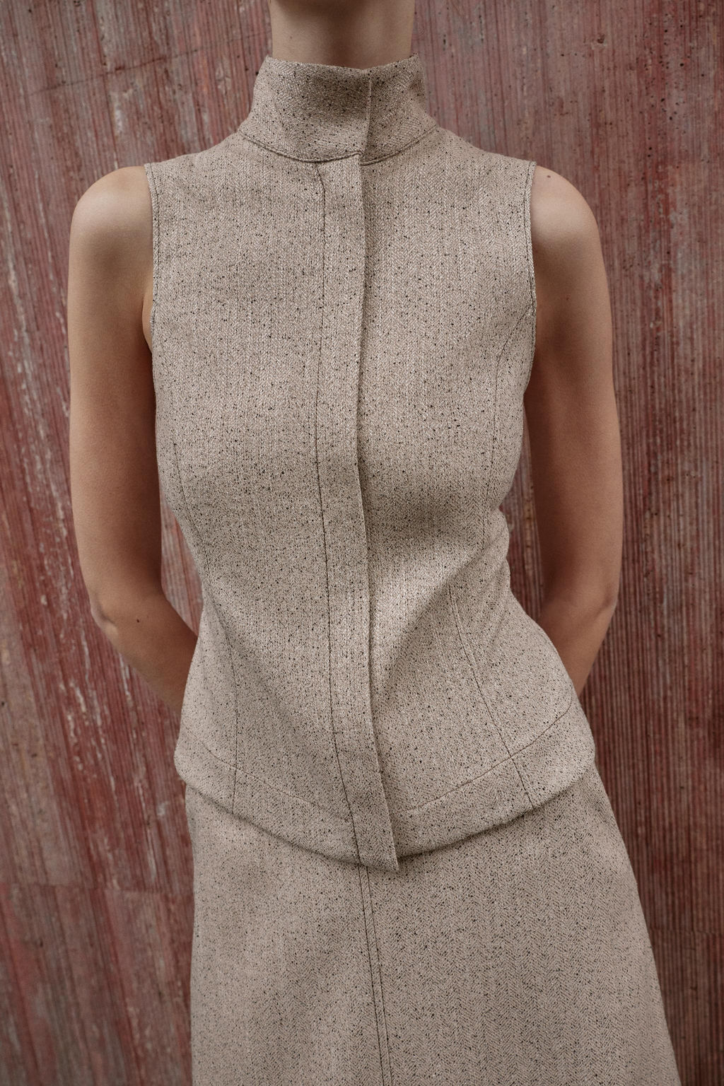 SLEEVELESS HIGH NECK TOP - Zara фото 4