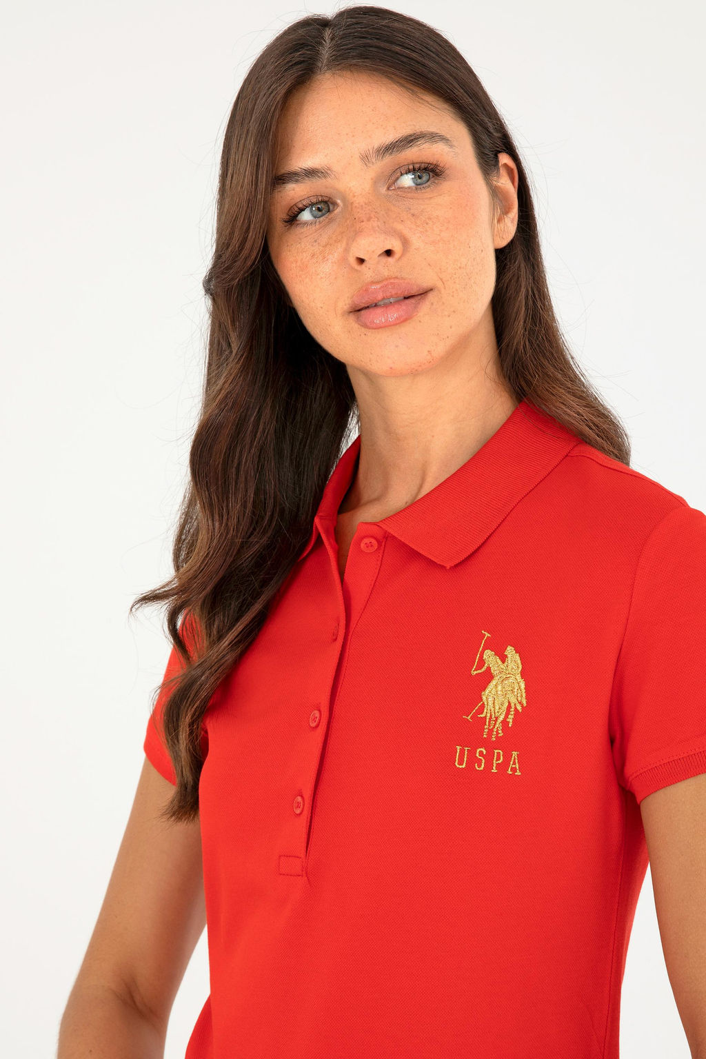 Женская красная базовая футболка Неожиданная скидка в корзине - U.s. polo assn фото 9