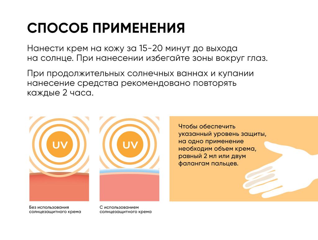 Увлажняющий солнцезащитный крем SPF 50, 50 мл - Icon skin фото 7