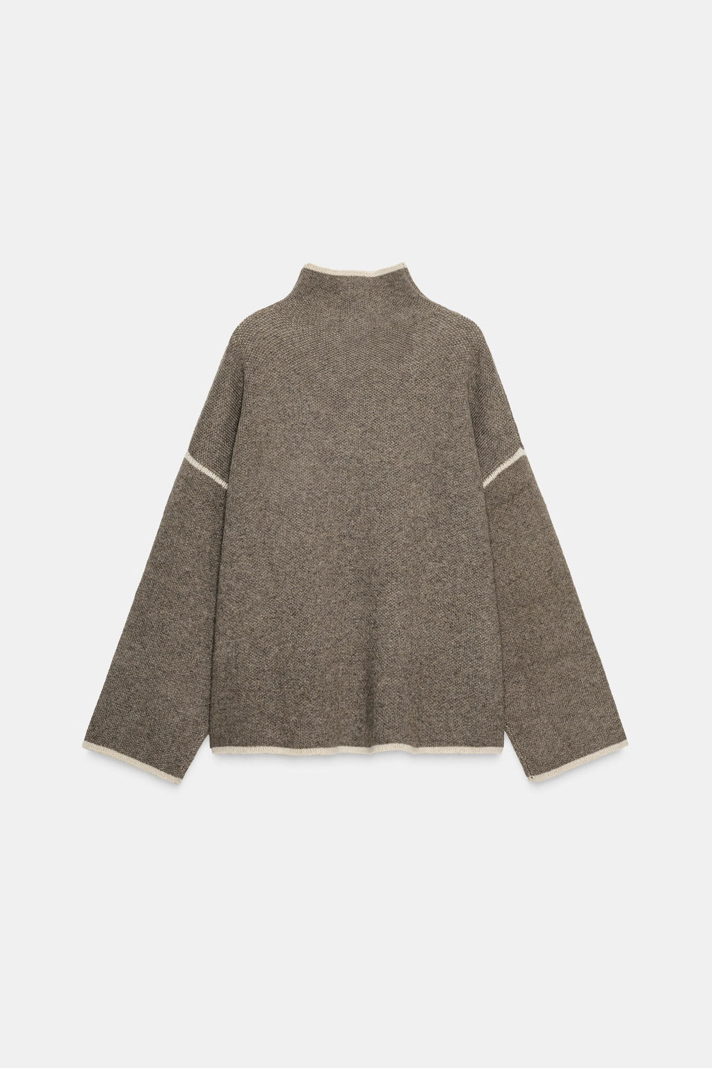 KNIT JUMPER WITH CONTRAST TRIMS - Zara фото 17
