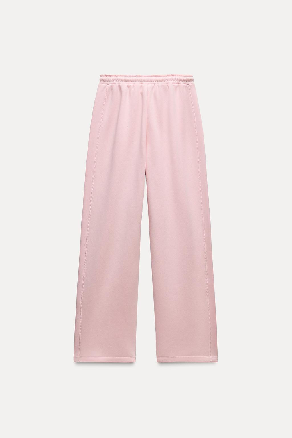 PLUSH WIDE-LEG TROUSERS - Zara фото 27