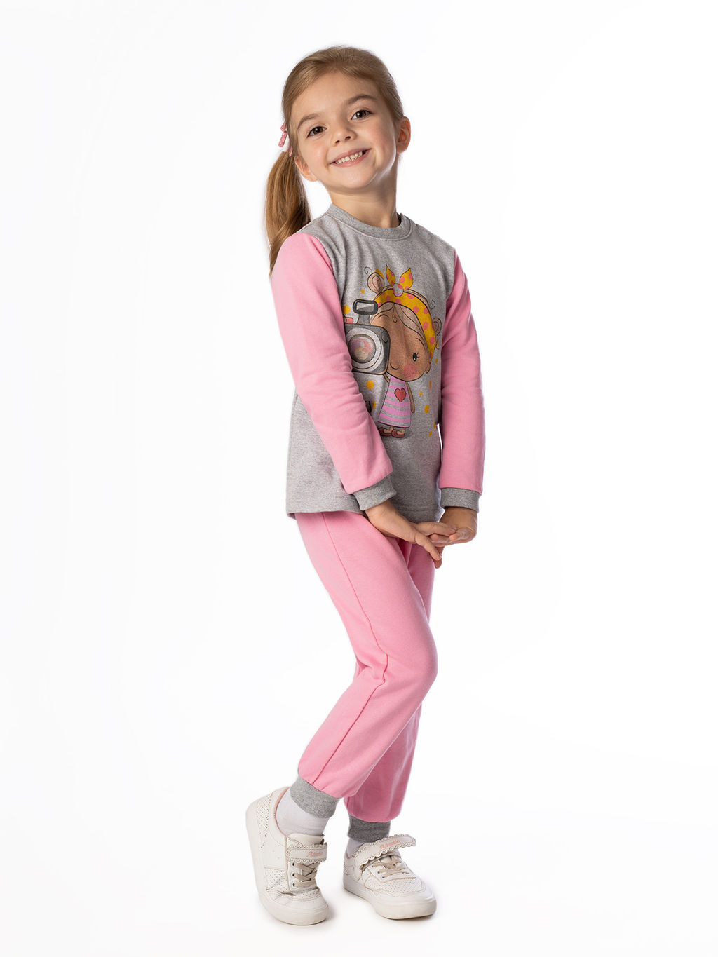 Костюм детский розовыймеланж