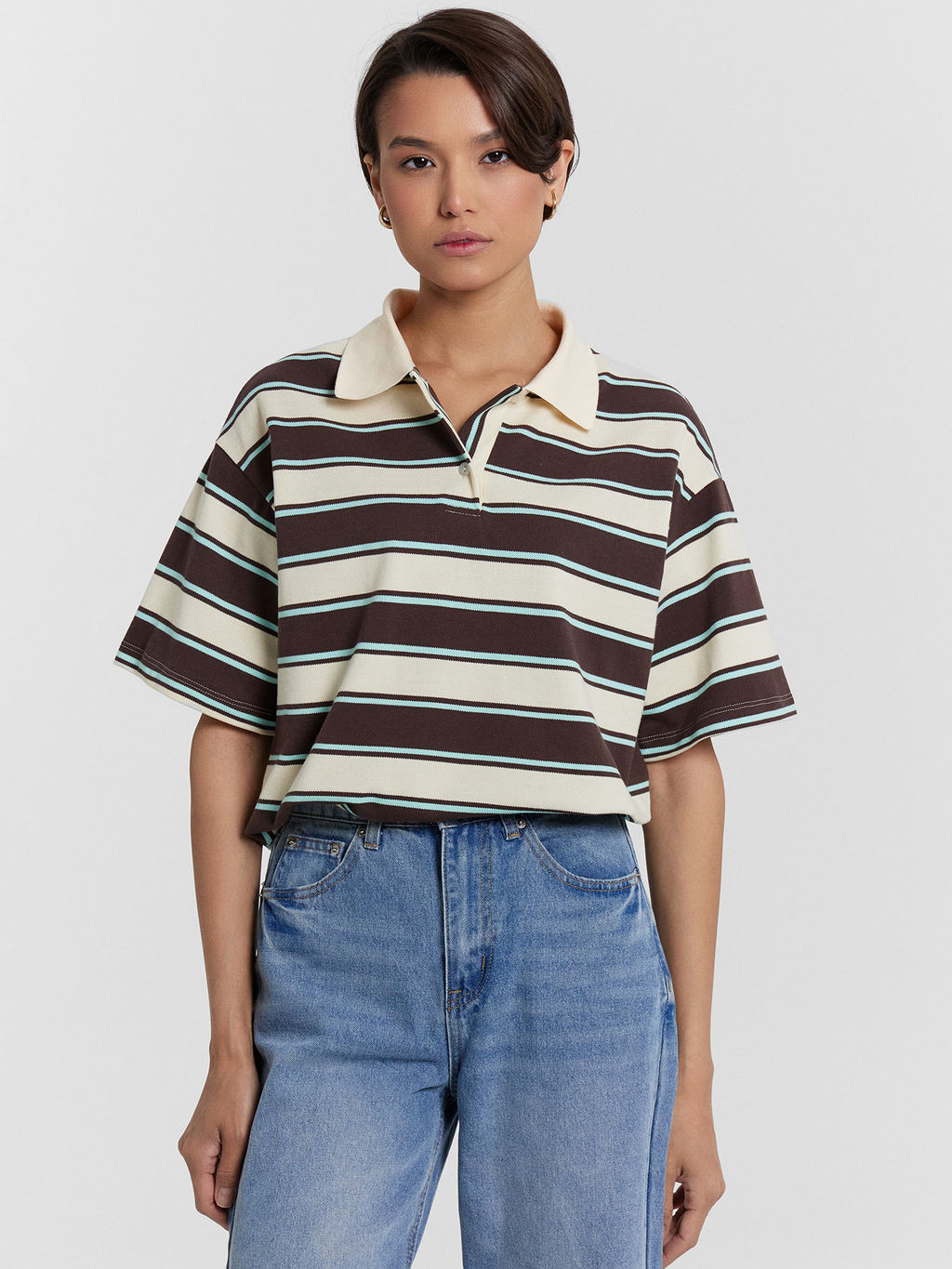 Поло женское в полоску - Mark formelle фото 5