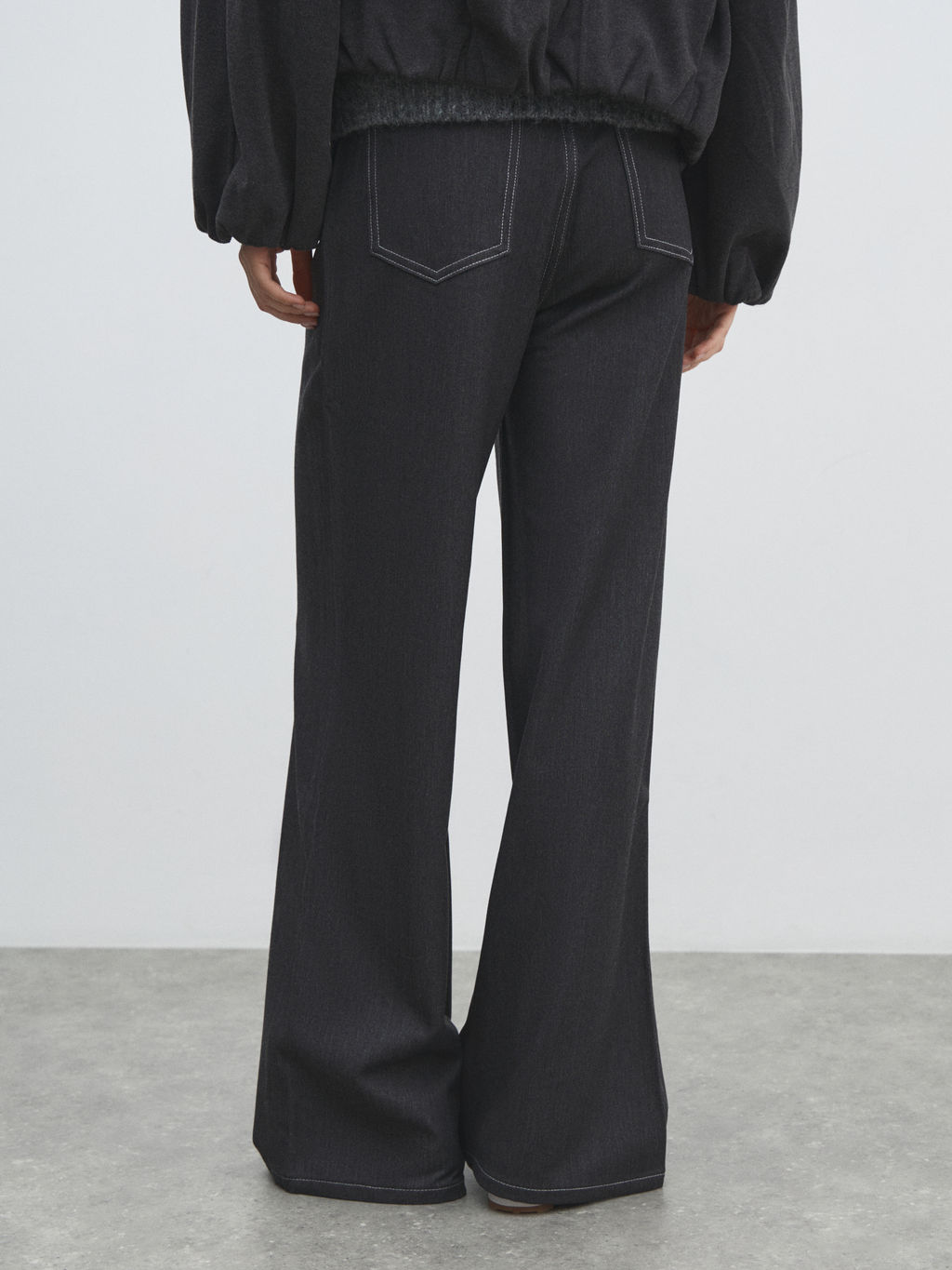 Женские широкие джинсы MAISON DAVID