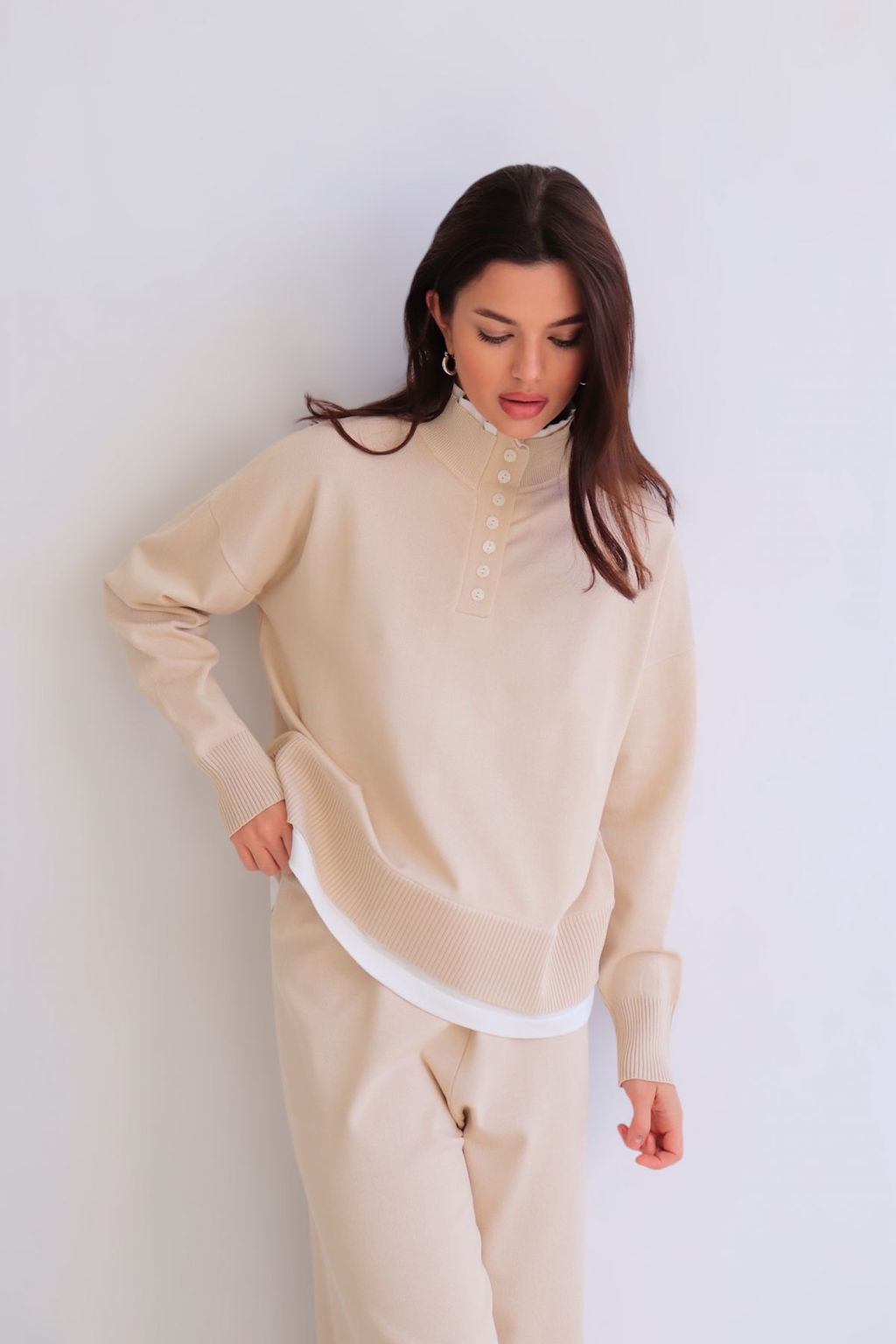 Martichelli Костюм вязаный бежевый фото 10