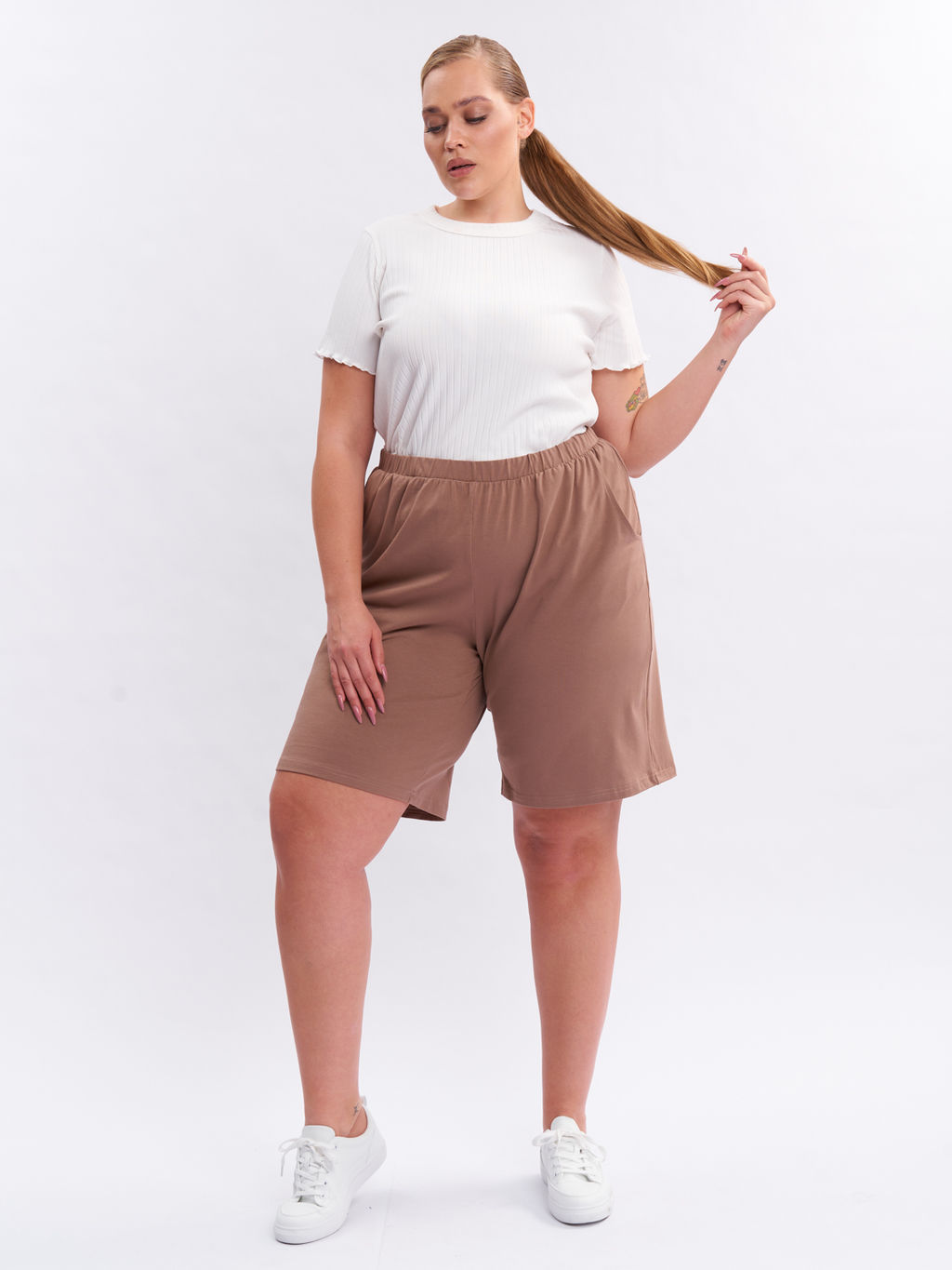 Шорты хлопковые THC02102BRW19 - Артесса фото 2