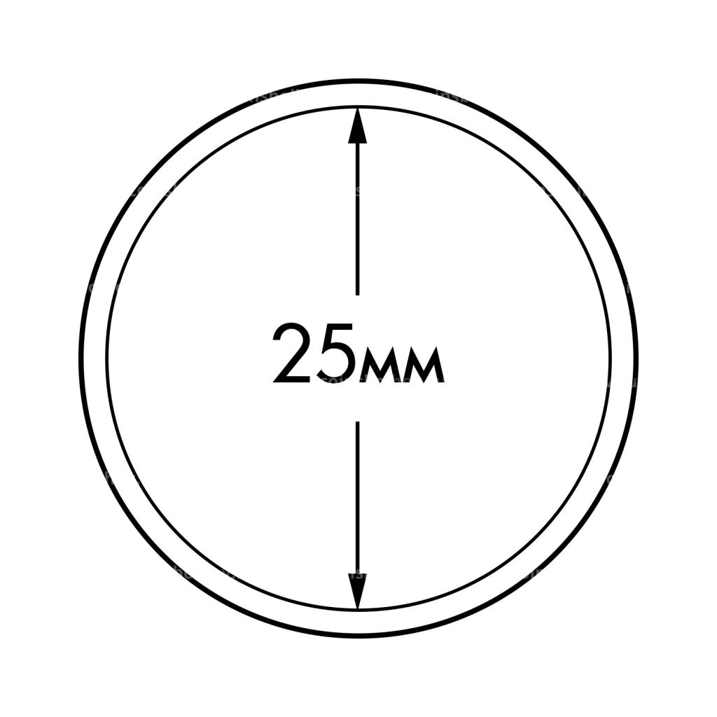 Капсула ULTRA для монет диаметром 25 мм LEUCHTTURM 345031
