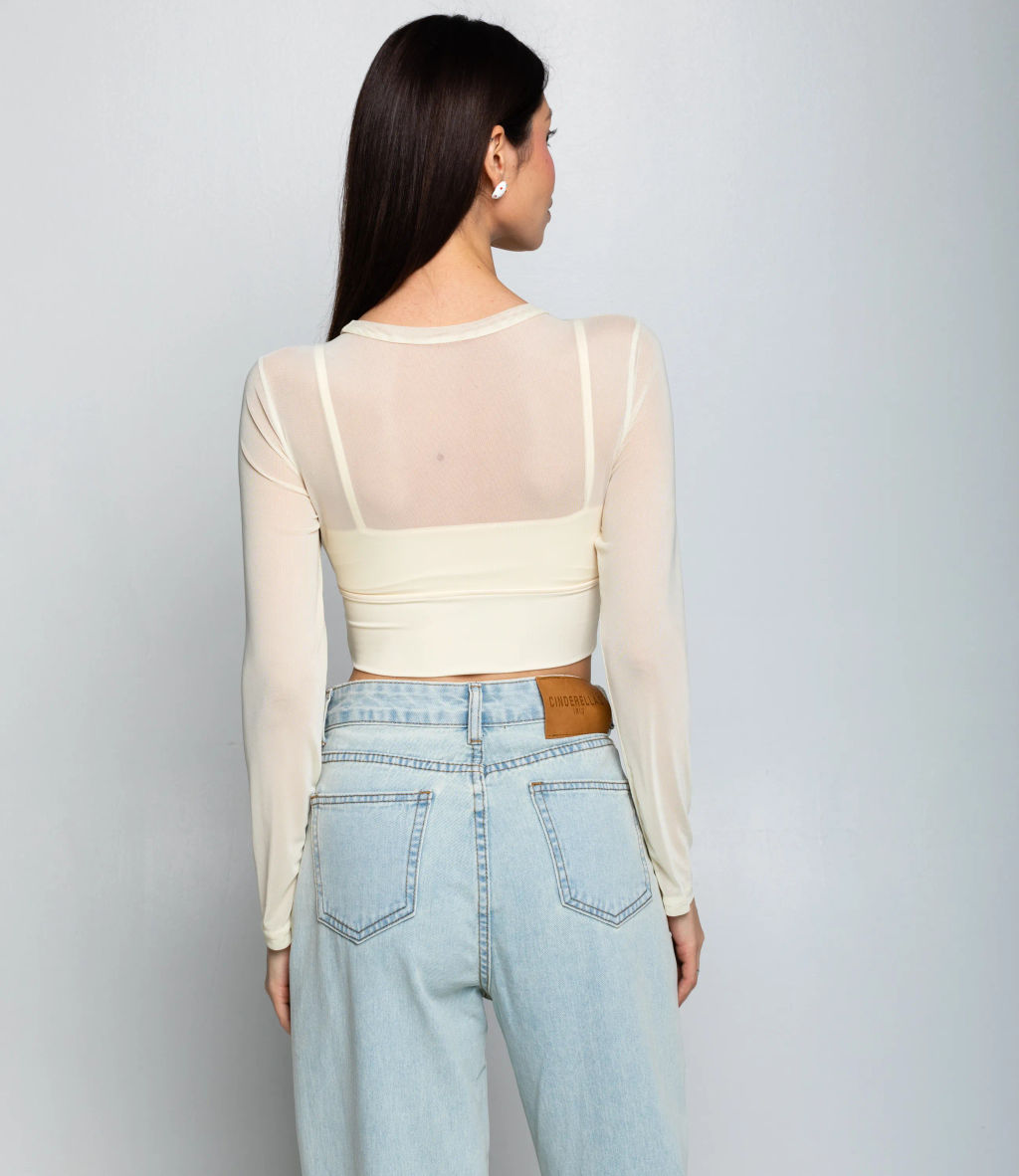 Топ #КТ202 (12), кремовый