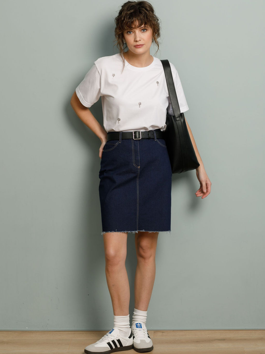 Футболка с отделкой - Stilla фото 2