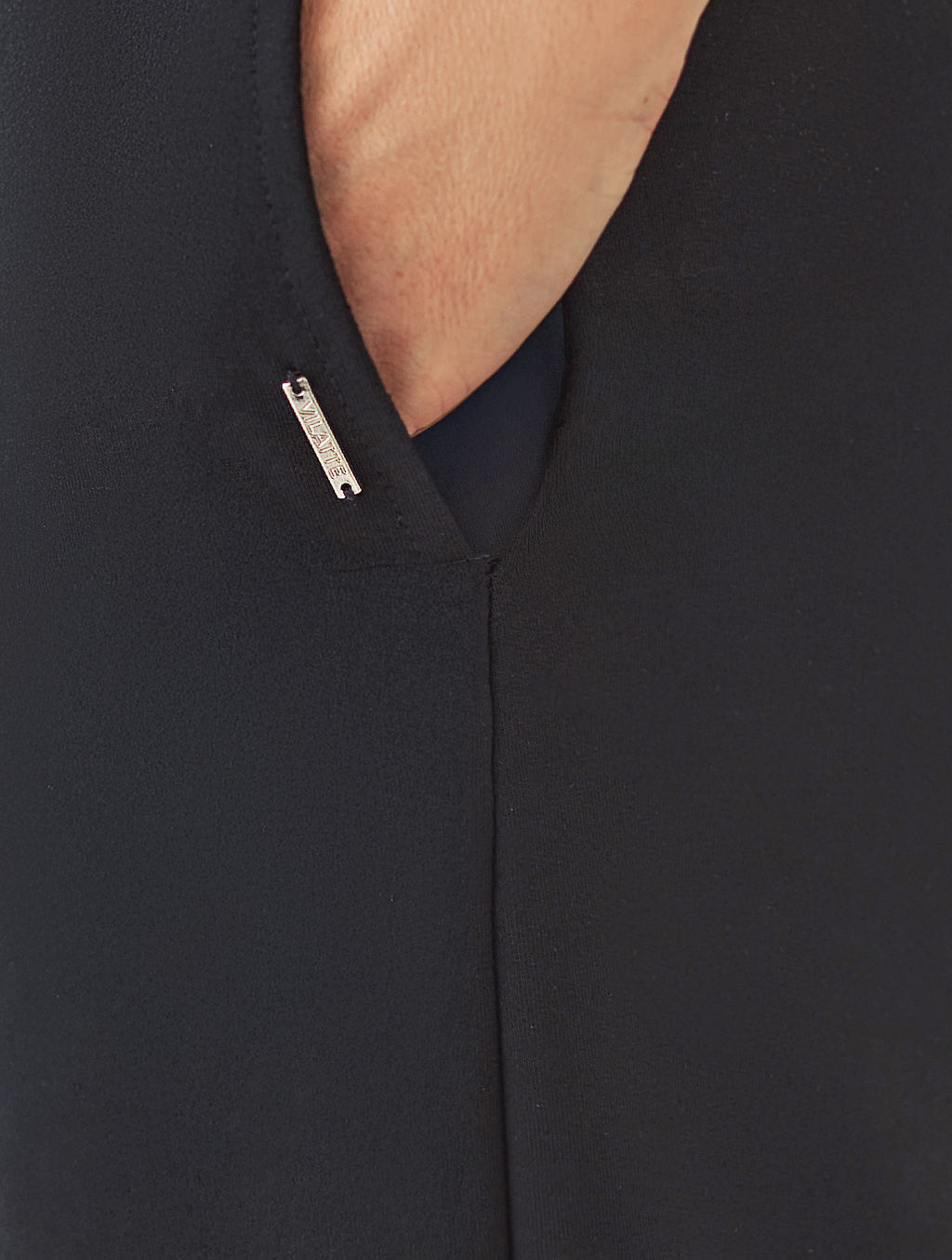 VILATTE / Прямые брюки из эластичного футера двухнитки  фото 3