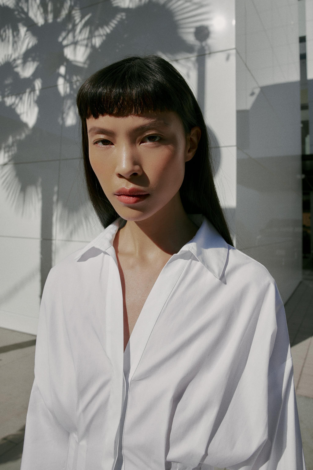 POPLIN SHIRT WITH PLEATS - Zara фото 5