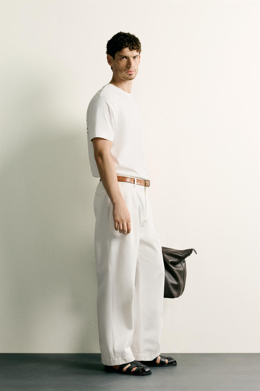 CAMISETA REGULAR FIT ESTAMPADOS COMBINADOS / Blanco roto - Zara фото 4
