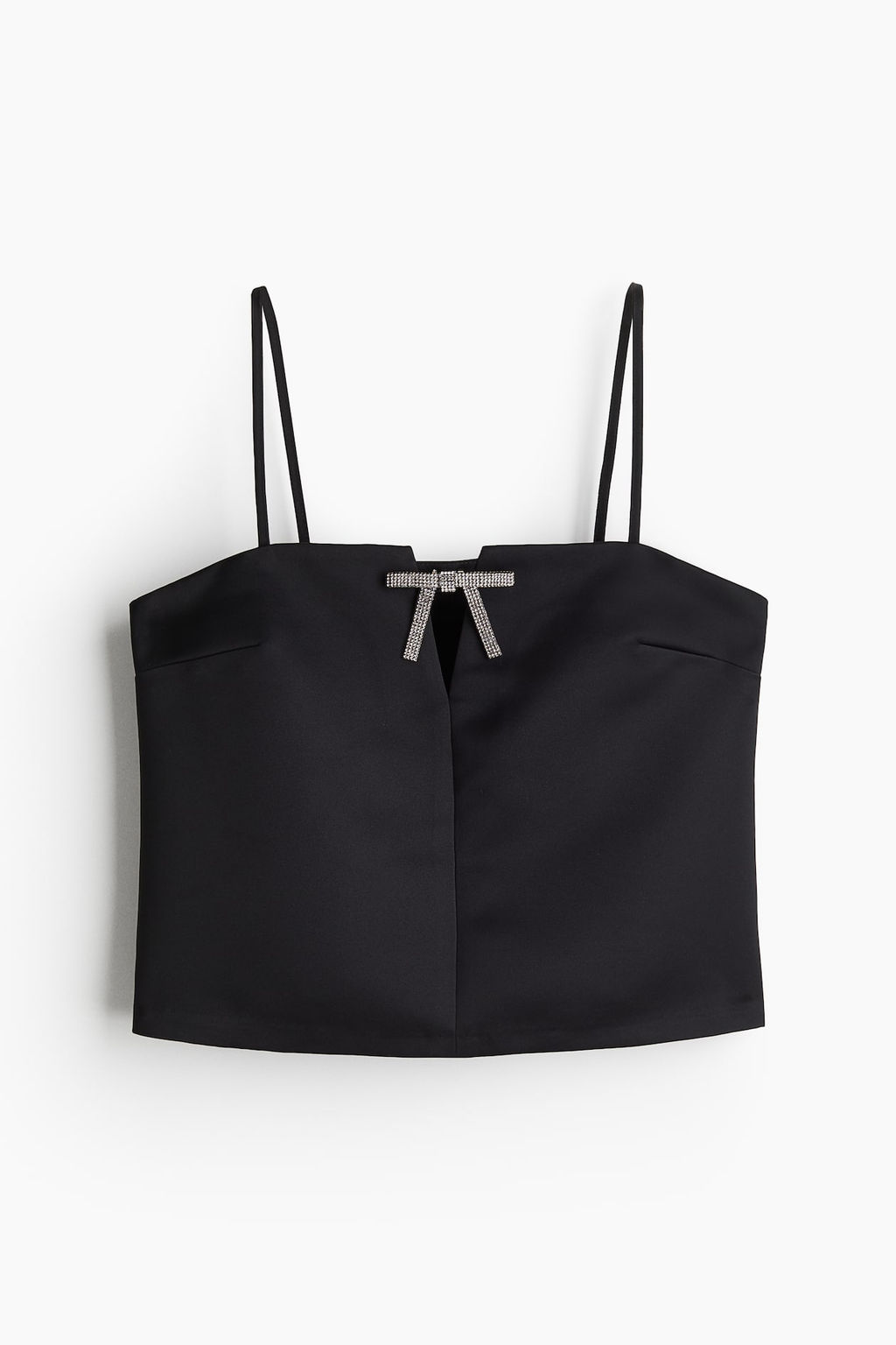 Top de tirantes espagueti con lazo decorativo - H&m фото 6