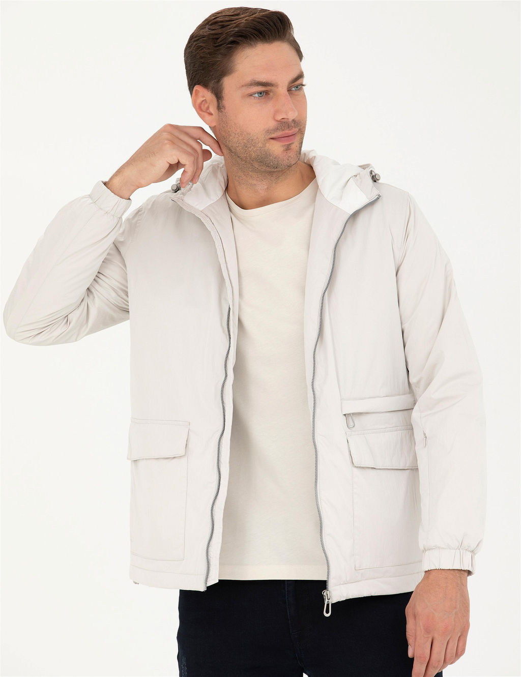 Ekru Kapi_onlu Baharl_k Mevsimlik Mont - Pierre cardin фото 3