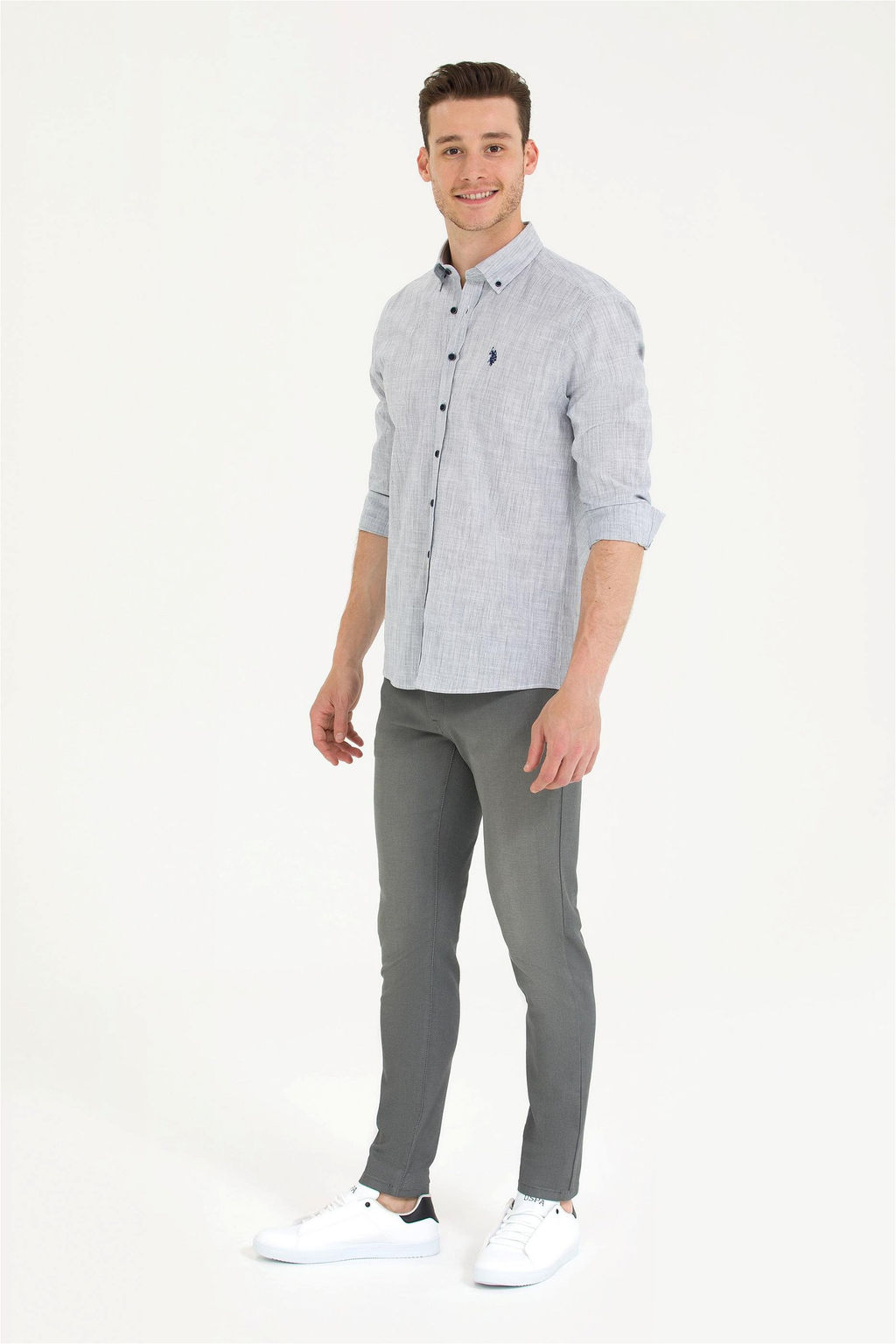 U. S. Polo Assn / Мужские серые джинсовые брюки - U.s. polo assn фото 10