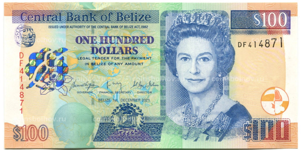 100 долларов 2021 года Белиз