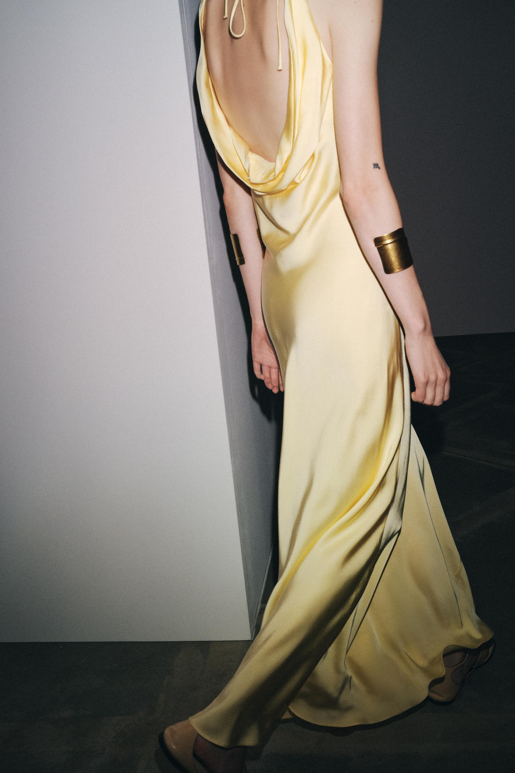 ZW COLLECTION LONG SATIN DRESS - Zara фото 39