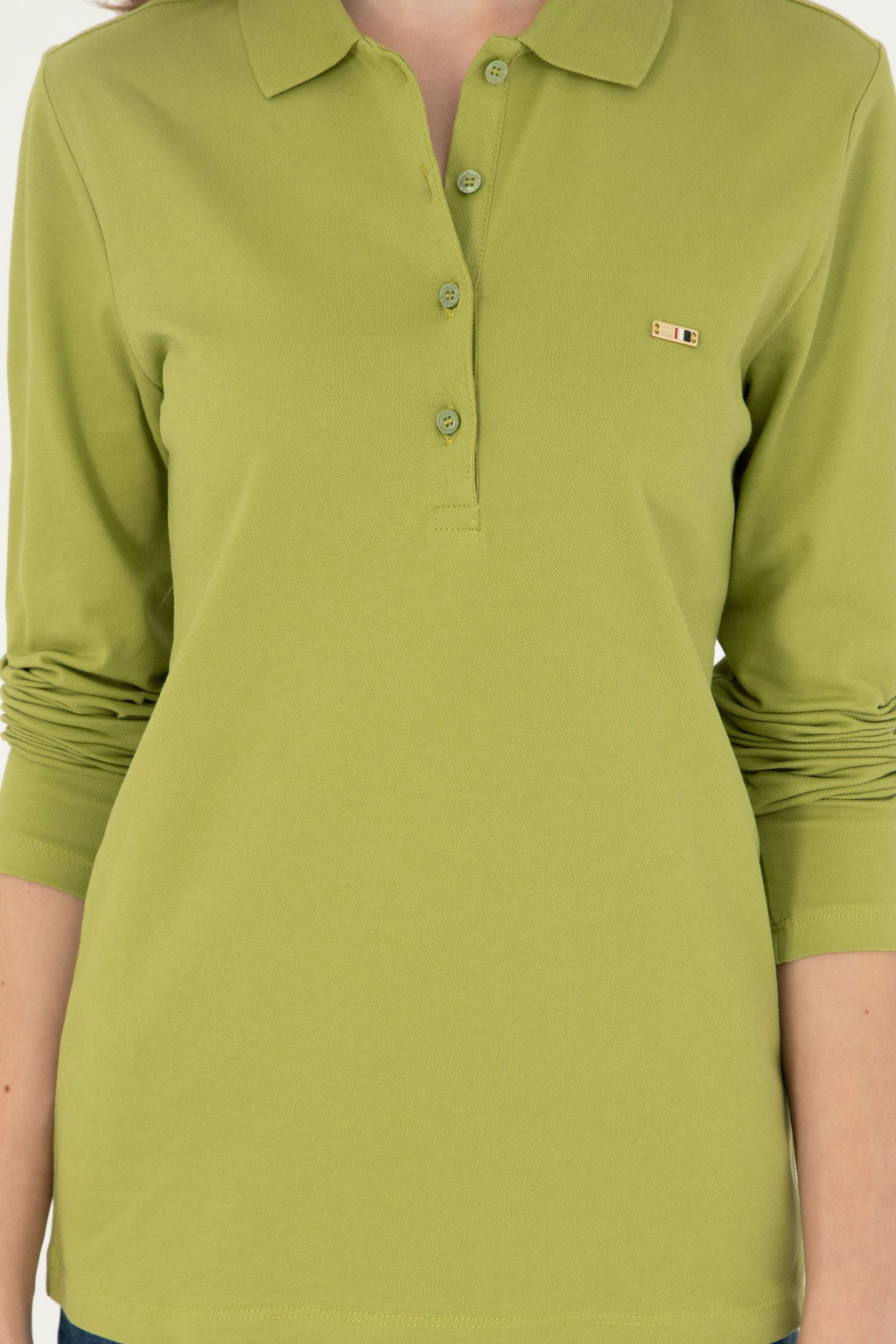 Женский базовый свитшот фисташкового цвета - U.s. polo assn фото 6