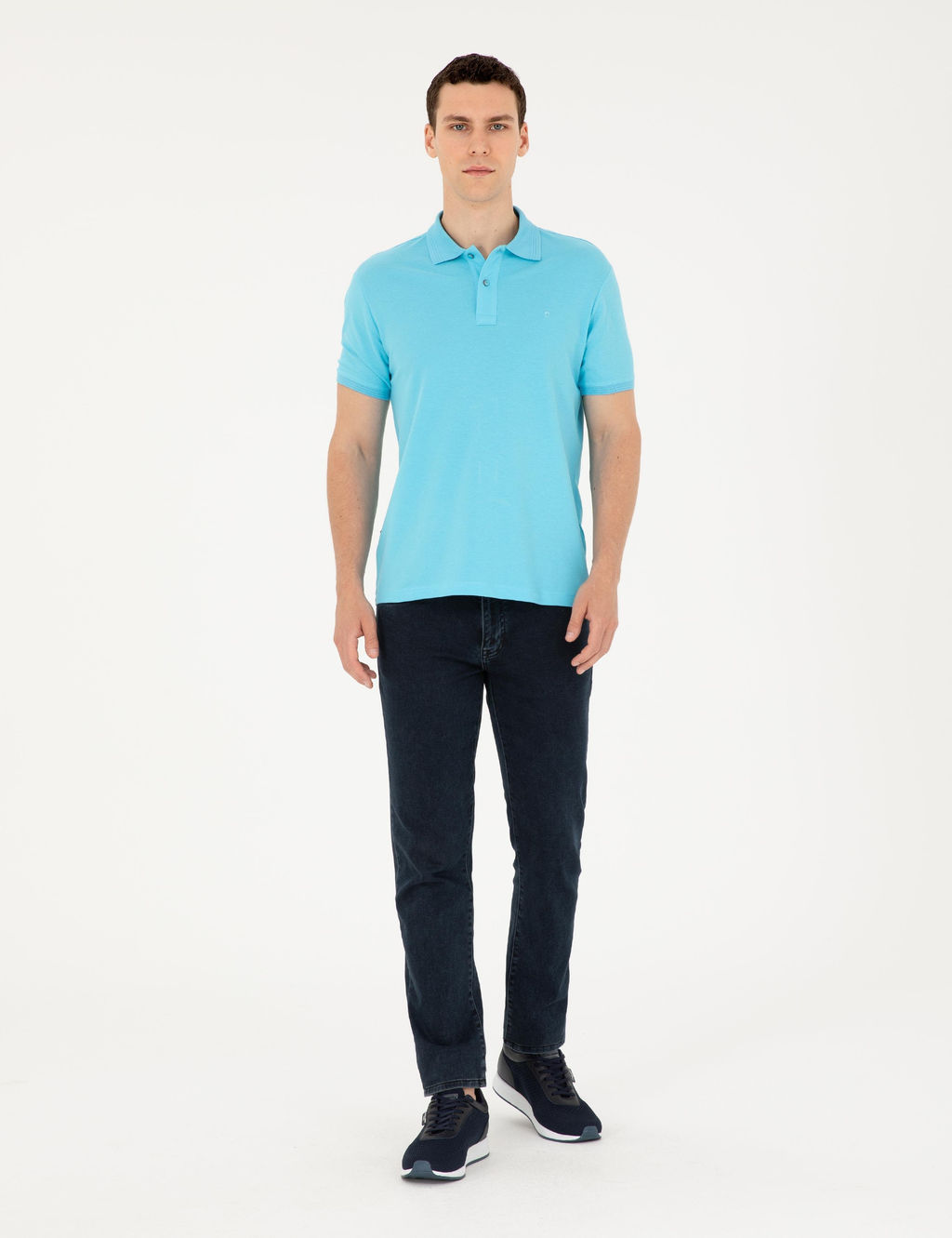 Turkuaz Slim Fit Basic Ti__rt - Pierre cardin фото 4