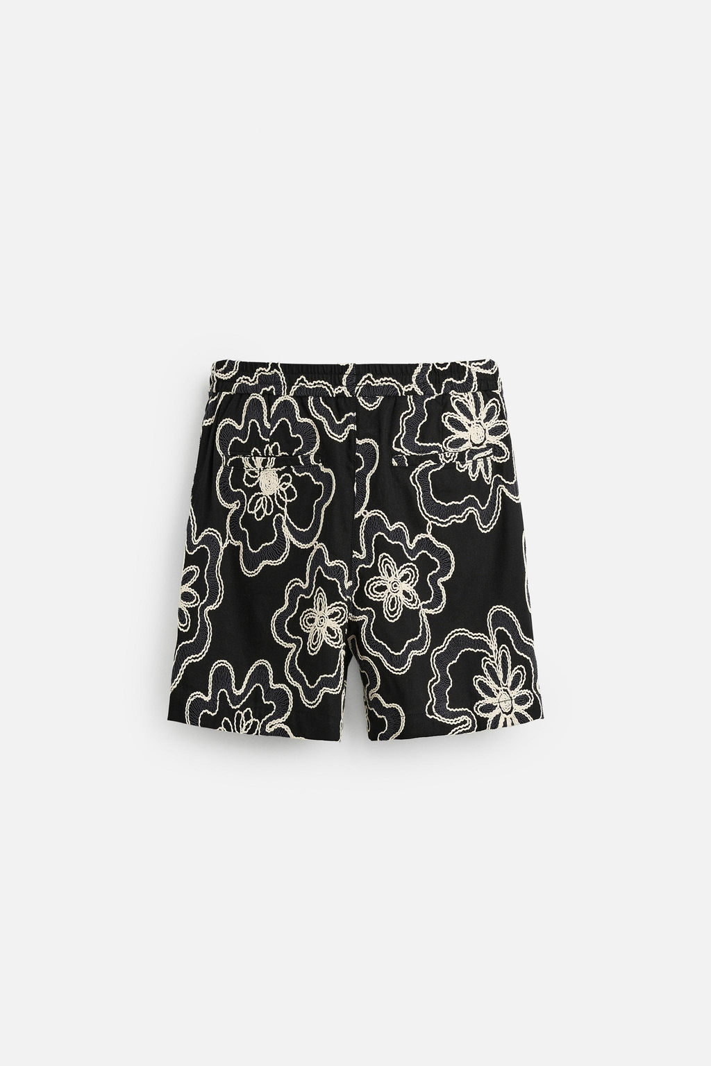 EMBOSSED EMBROIDERED BERMUDA SHORTS - Zara фото 27