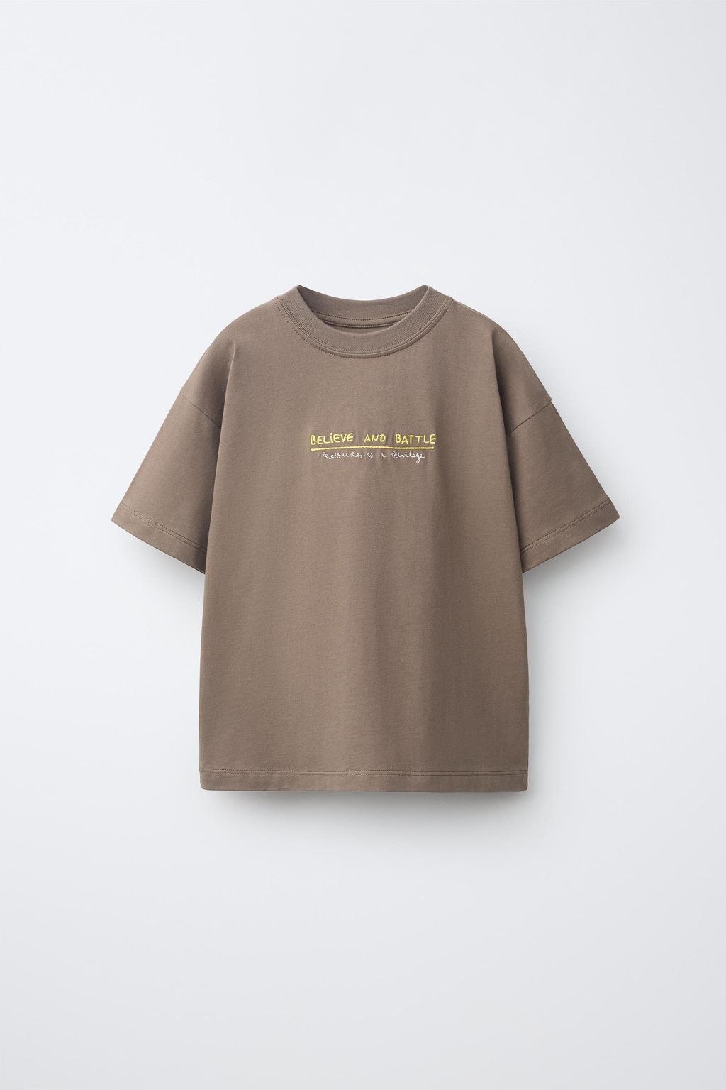 CAMISETA ESTAMPADA TENIS / Marr?n / Topo - Zara фото 2