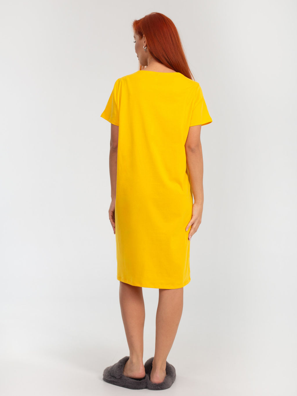 Платье женское кулирка "АСТРА" ЖЕЛТЫЙ