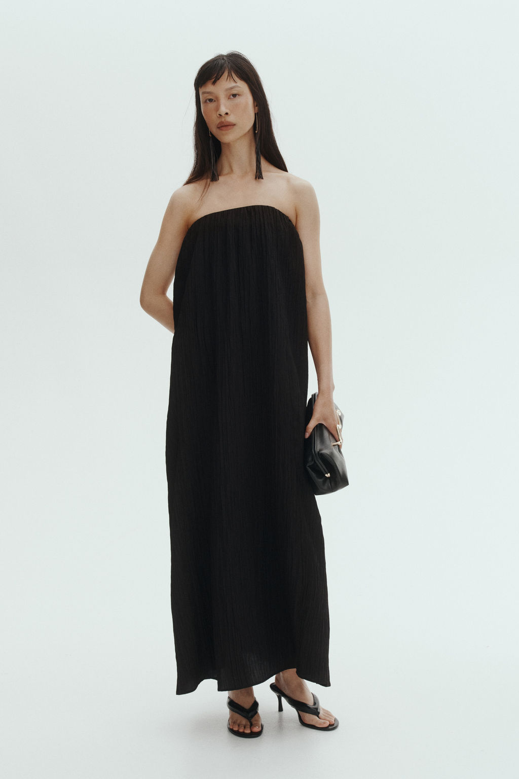 Vestido bandeau efecto arrugado - H&m фото 2